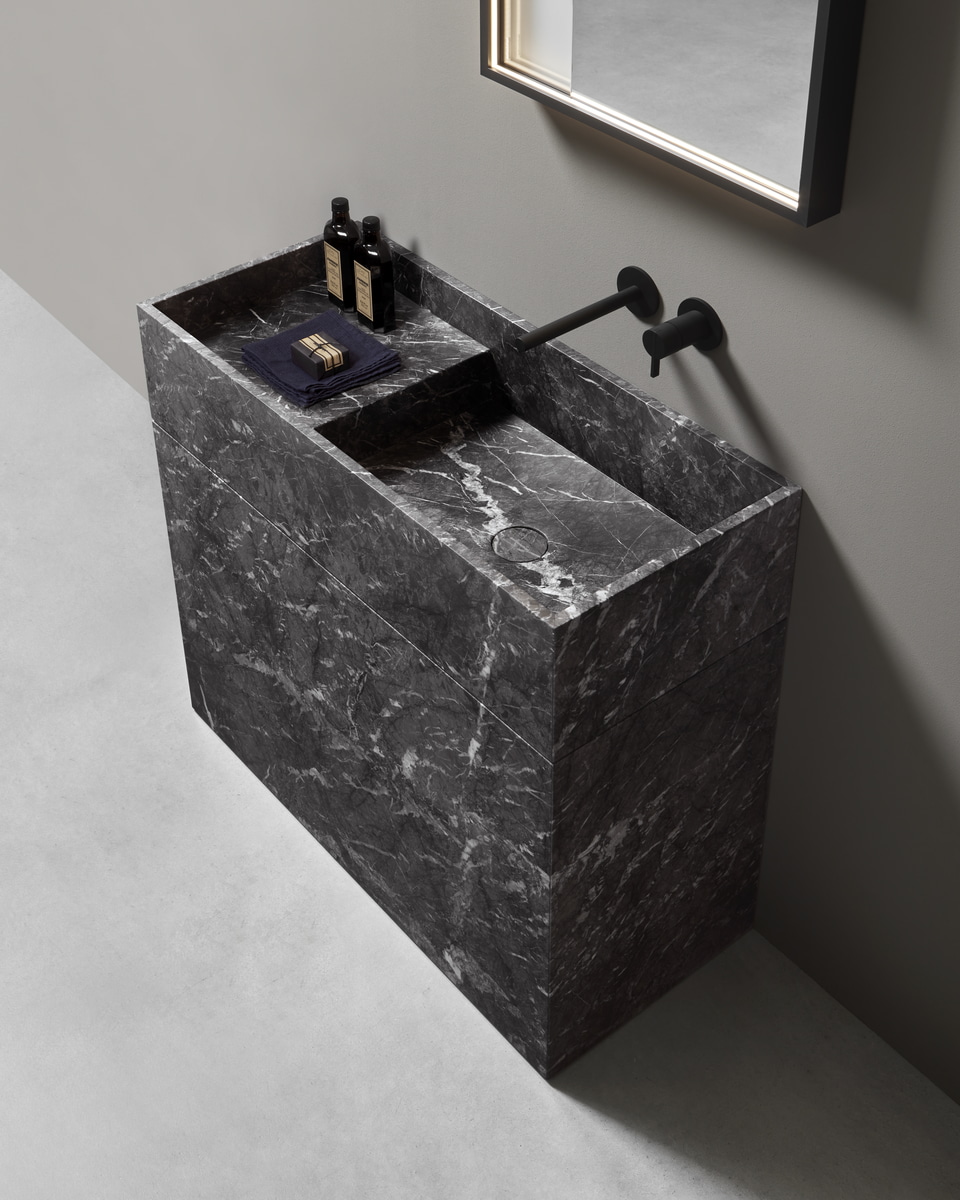  A sink that seems to be carved out of the rock