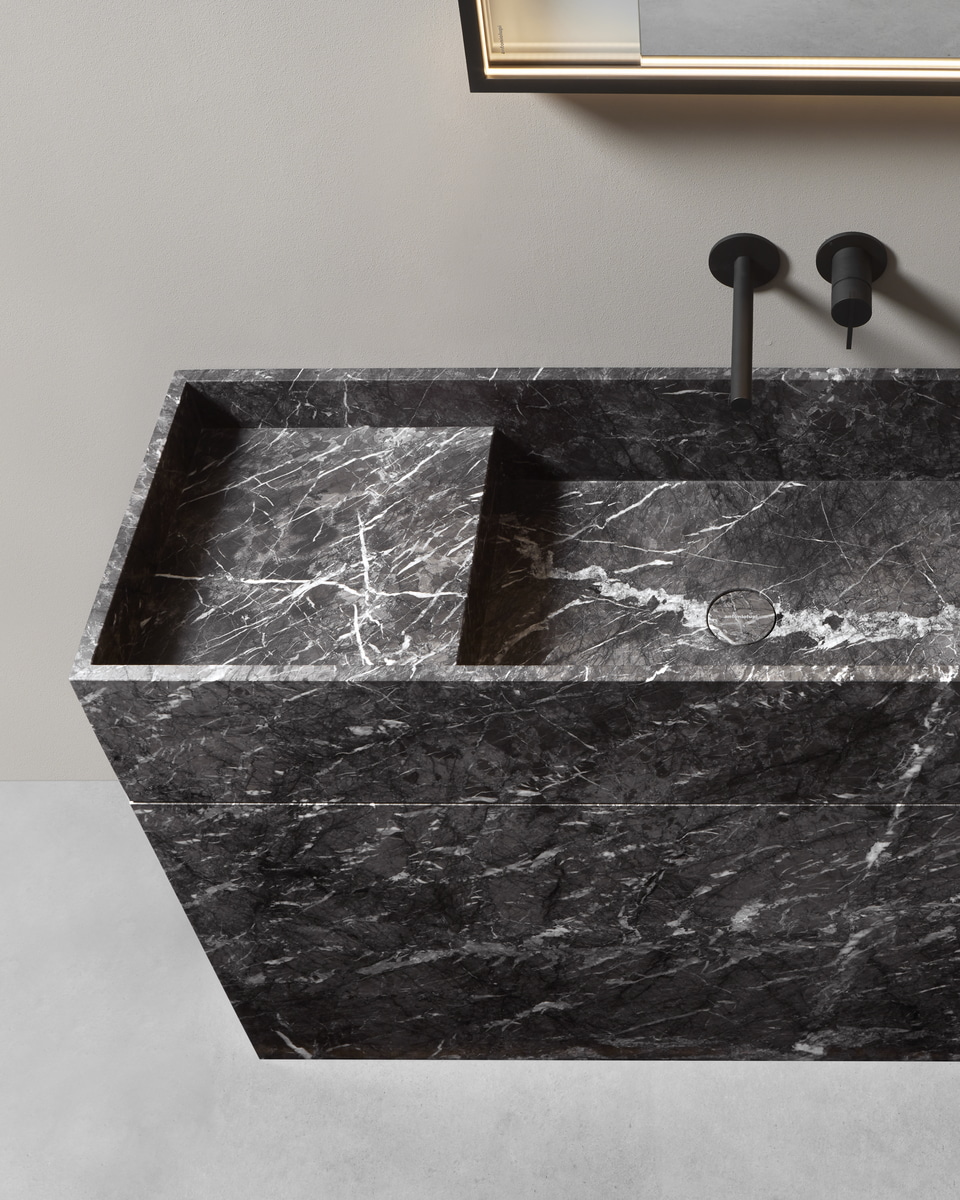  A sink that seems to be carved out of the rock