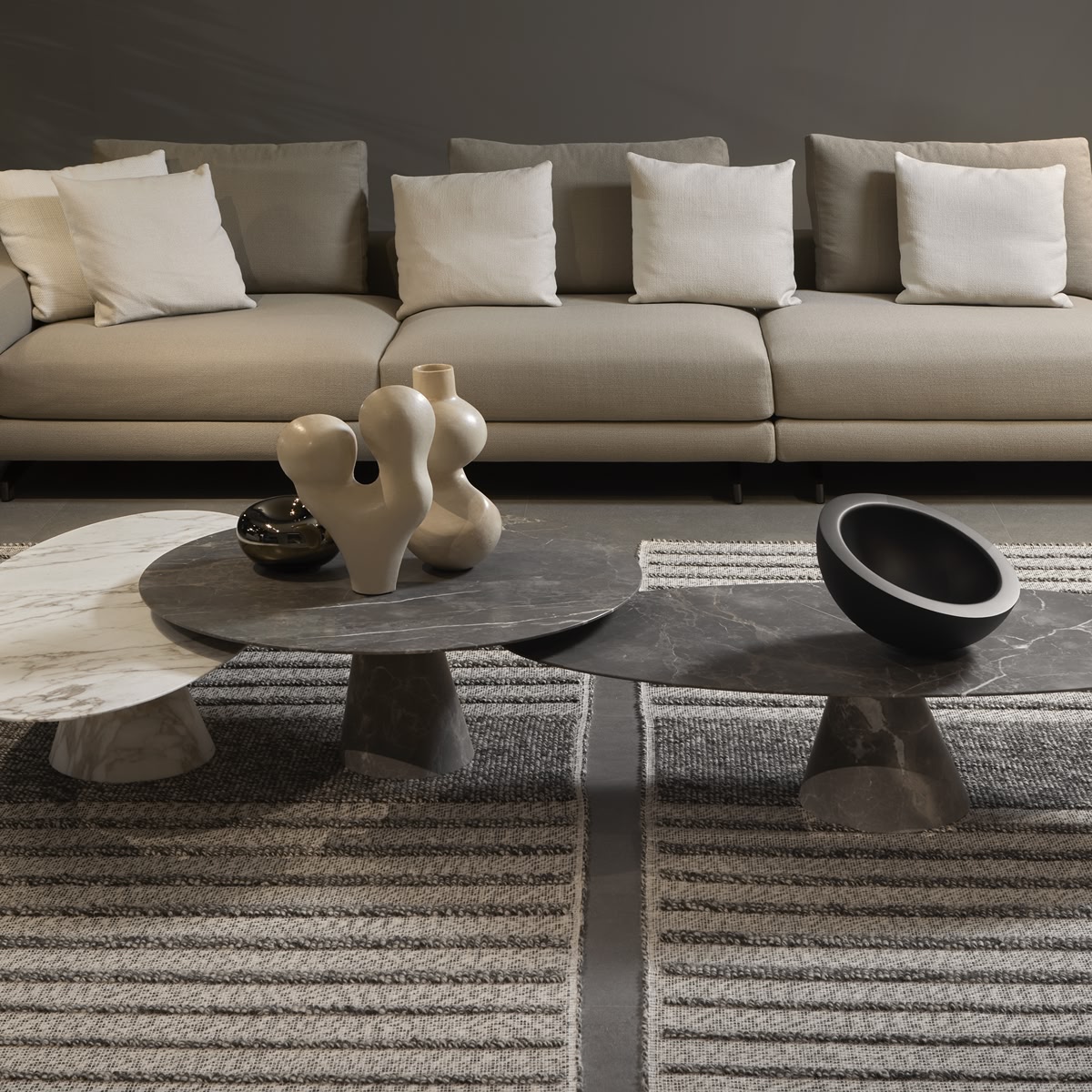 a trajectory traced around the center