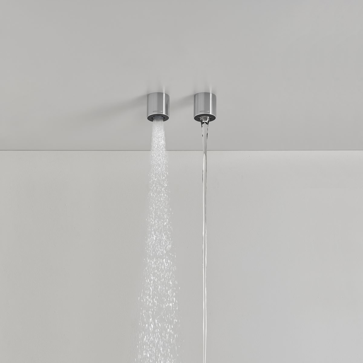 A small cylinder anchored to the ceiling