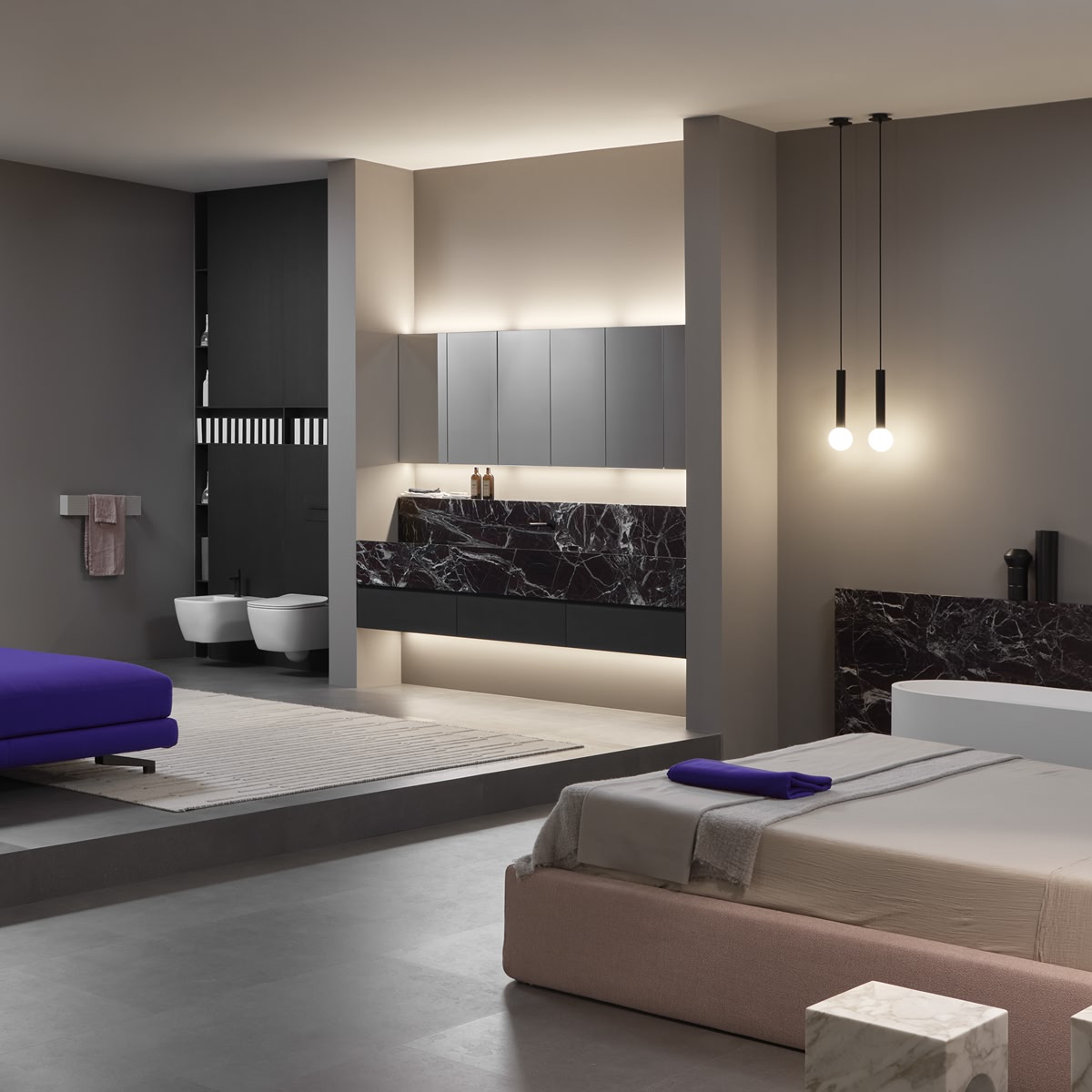 the flickers of color and bright reflections