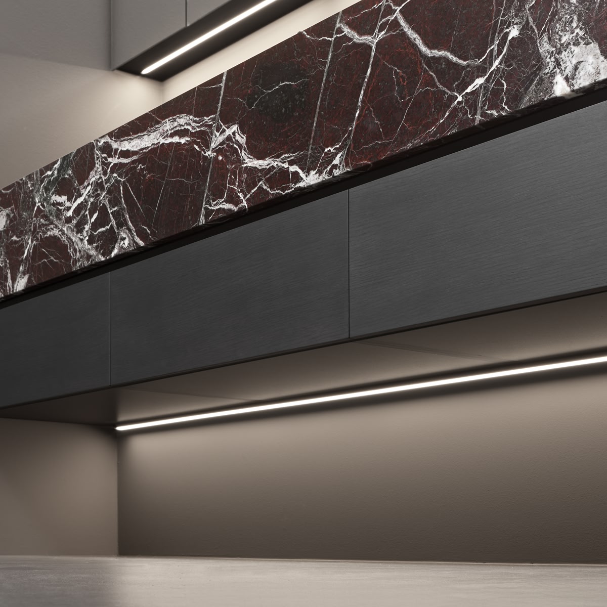 the flickers of color and bright reflections