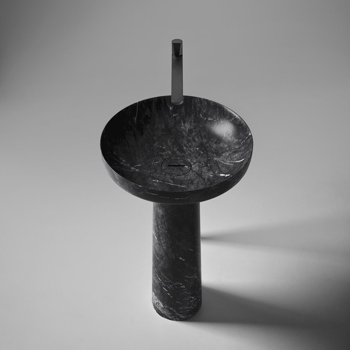 the focus of a contemporary bathroom