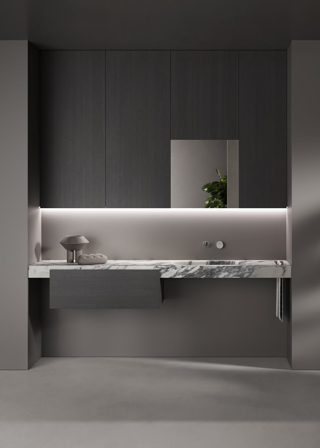 a new way of thinking about working with marble countertops