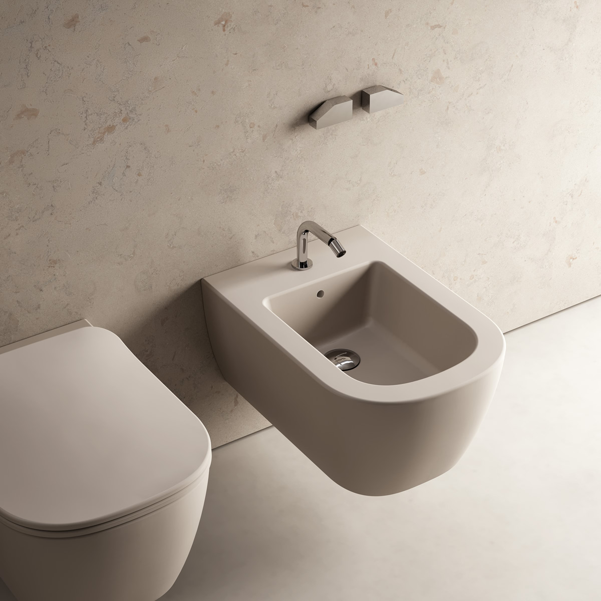 The series is available in versions for sinks, bidets, bathtubs, and showers