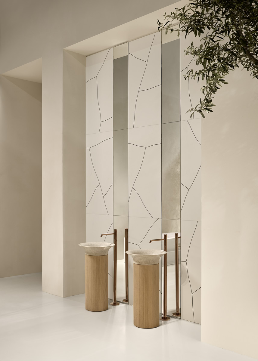a virtuous combination of shapes and surfaces