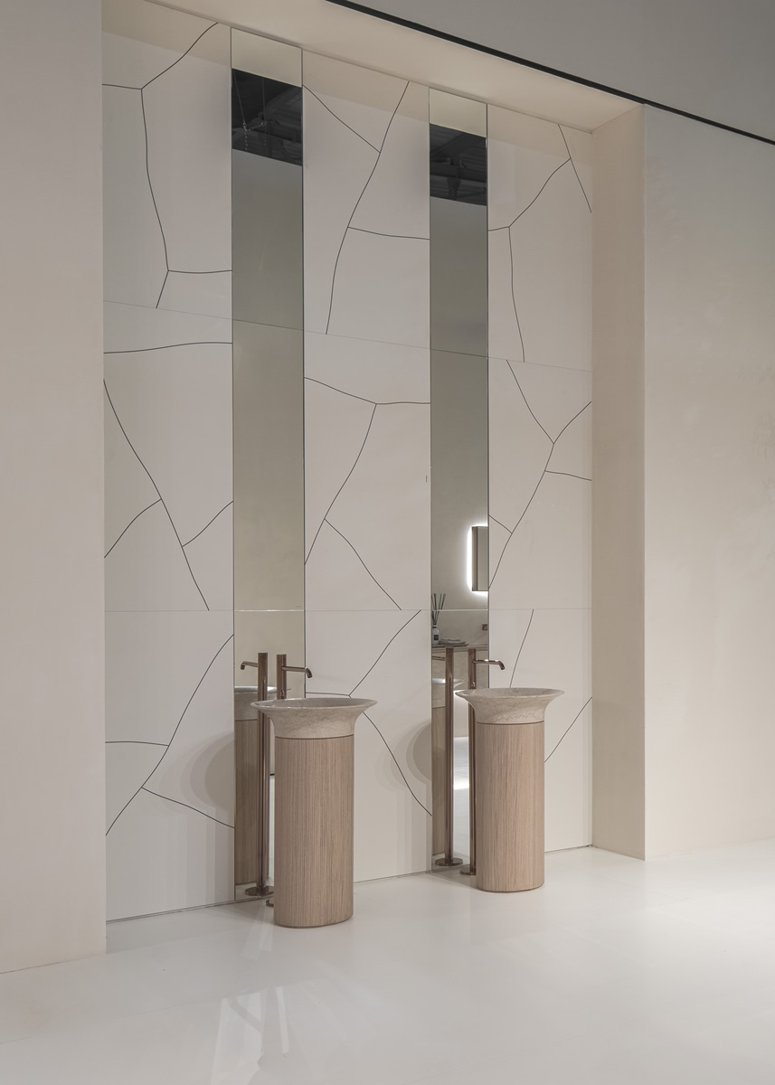 a virtuous combination of shapes and surfaces